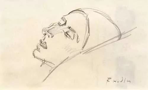 FERDINAND HODLER — Head study of the sick Valentine Godé-Darel. 1914. — Koller Auktionen