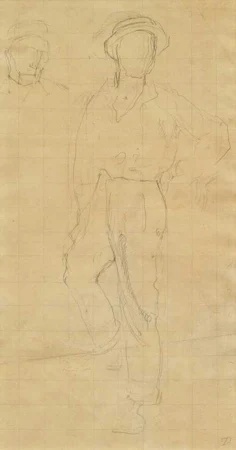 FERDINAND HODLER — Studie zu einem Bauern. Um 1895. — Koller Auktionen