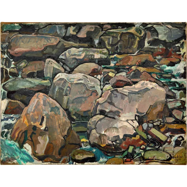 Ferdinand Hodler — Bachbett bei Champéry