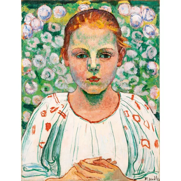 Ferdinand Hodler — Im Garten - Mädchenbildnis - Bildnis Käthe von Bach (Im Garten)