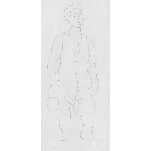 Ferdinand Hodler — Figurenstudie zu "Die heilige Stunde".