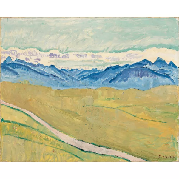 Ferdinand Hodler — Walliser Landschaft - Blick von Crans Montana talaufwärts