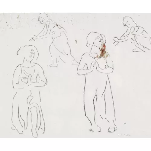 Figurenstudie zu "Blick in die Unendlichkeit"