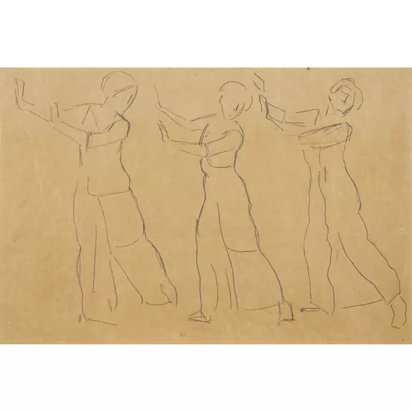 Figurenstudie zu "Blick in die Unendlichkeit"