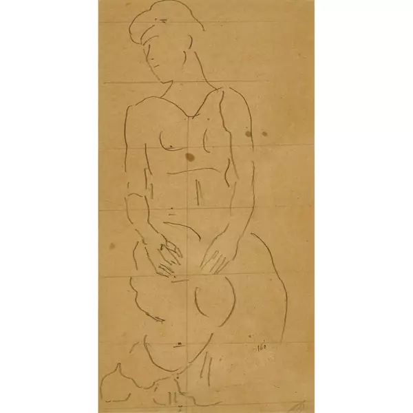 Figurenstudie zu "Die Heilige Stunde"