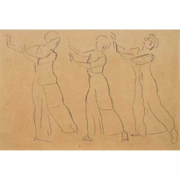 Figurenstudie zu "Blick in die Unendlichkeit"