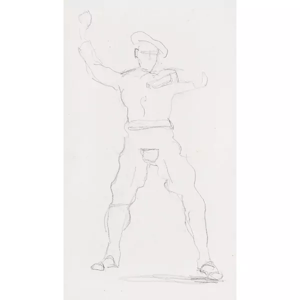 Studie zu "Einmütigkeit", Mittelfigur
