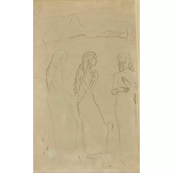 Figurenstudie zu "Die Empfindung"