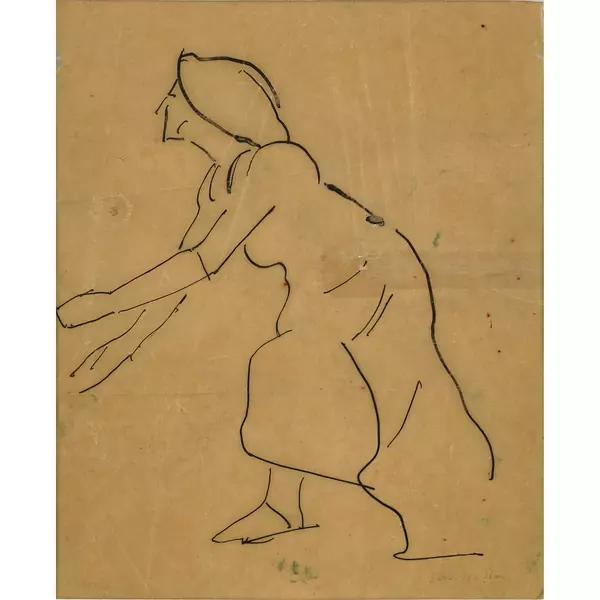 Figurenstudie zu "Blick in die Unendlichkeit"