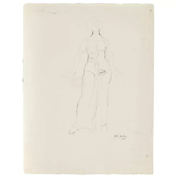 Figurenstudie zu "Blick in die Unendlichkeit"