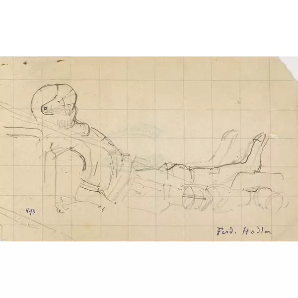 Figurenstudie zu "Schlacht bei Murten"