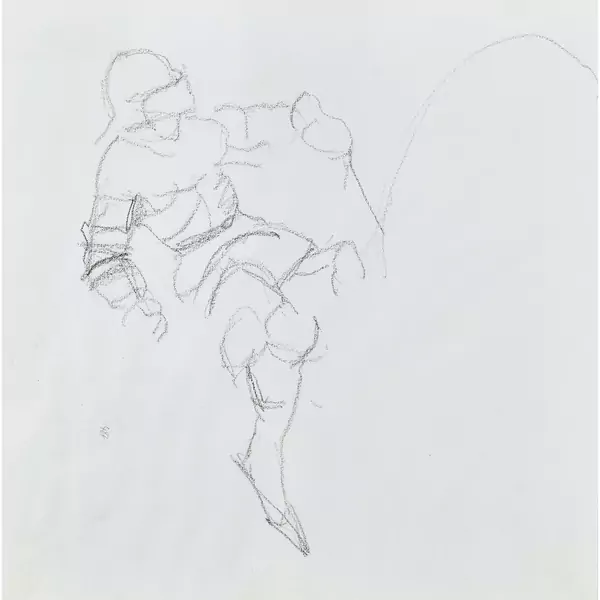 Figurenstudie zu "Schlacht bei Murten"