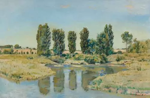 FERDINAND HODLER — Les Petits-Lacs. Circa 1878. — Koller Auktionen