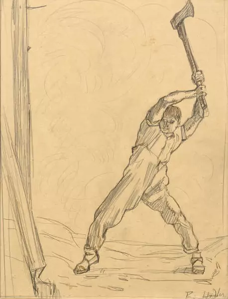 FERDINAND HODLER — Der Holzfäller. — Koller Auktionen