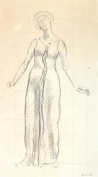 Ferdinand Hodler — Studie für Blick in die Ewigkeit, 1913