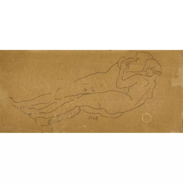 Ferdinand Hodler — Figurenstudie zu "Die Liebe".