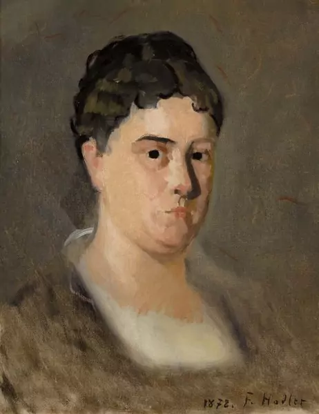 FERDINAND HODLER — Portrait der Mme. Coutan. 1878. — Koller Auktionen