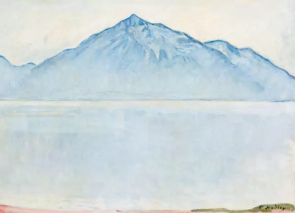 FERDINAND HODLER — Lake Thun with the Niesen. 1912–13. — Koller Auktionen