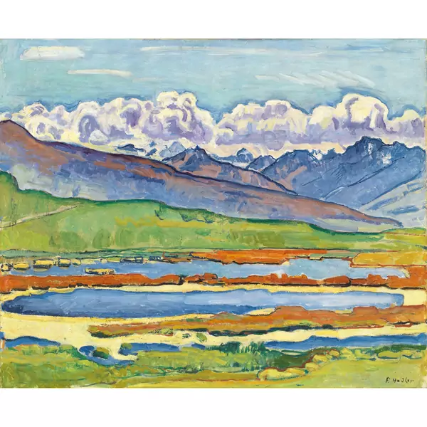 Ferdinand Hodler — Les Etangs longs bei Montana — Galerie Kornfeld