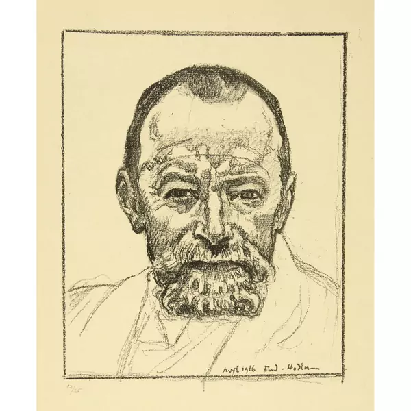 Ferdinand Hodler — Selbstbildnis von vorn — Galerie Kornfeld