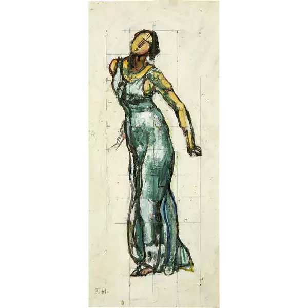 Ferdinand Hodler — Blick ins Unendliche, Einzelfigur — Galerie Kornfeld