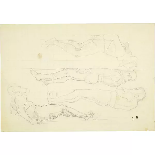 Ferdinand Hodler — Gefallene und sterbende Krieger — Galerie Kornfeld