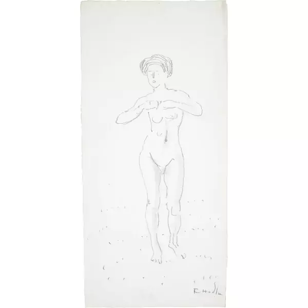 Ferdinand Hodler — Stehender weiblicher Akt — Galerie Kornfeld