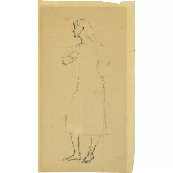 Ferdinand Hodler — Studie zu "Ergriffenheit" — Galerie Kornfeld