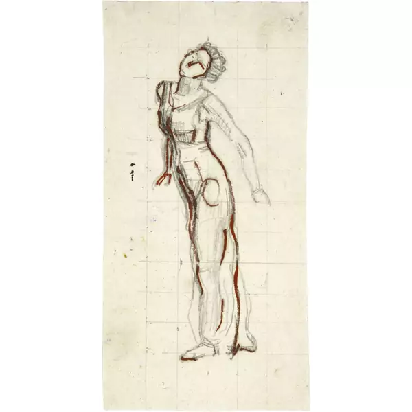 Ferdinand Hodler — Studie zu "Blick ins Unendliche" — Galerie Kornfeld