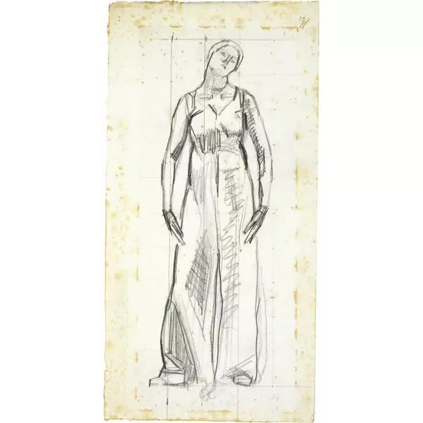 Ferdinand Hodler — Studie zu "Blick ins Unendliche" — Galerie Kornfeld
