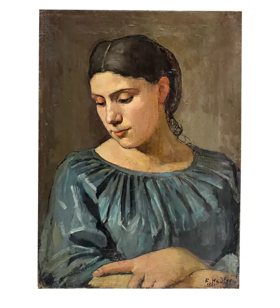 Ferdinand Hodler — Bildnis einer Unbekannten (Savoyerin) — Galerie Kornfeld