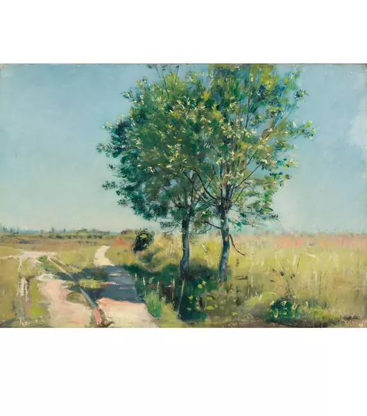 Ferdinand Hodler — Weiden am Wegrand — Galerie Kornfeld