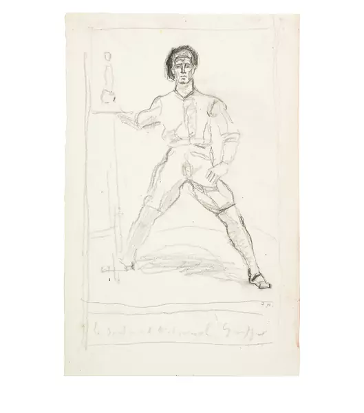 Ferdinand Hodler — Studie zu "Le sentiment national suisse" — Galerie Kornfeld