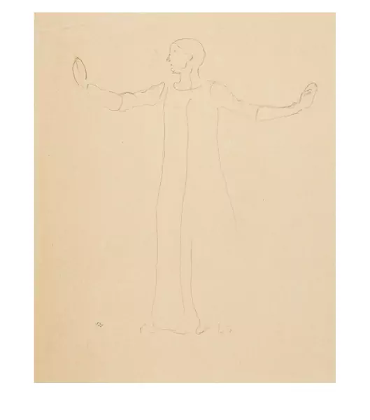 Ferdinand Hodler — Studie zu "Lied in der Ferne" — Galerie Kornfeld