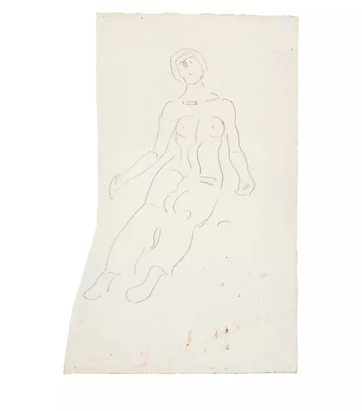 Ferdinand Hodler — Studie zu "Heilige Stunde" — Galerie Kornfeld