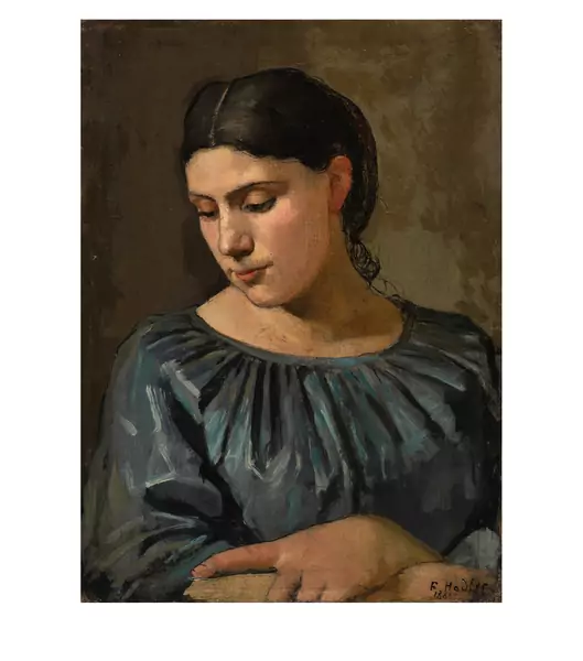 Ferdinand Hodler — Bildnis einer Unbekannten (Savoyerin) — Galerie Kornfeld