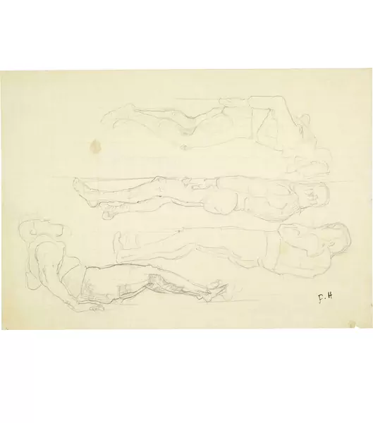 Ferdinand Hodler — Gefallene und sterbende Krieger — Galerie Kornfeld