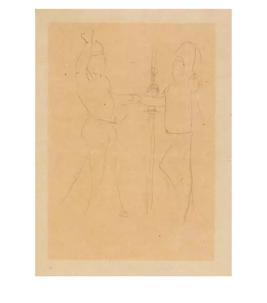 Ferdinand Hodler — Studie zum Rütlischwur — Galerie Kornfeld
