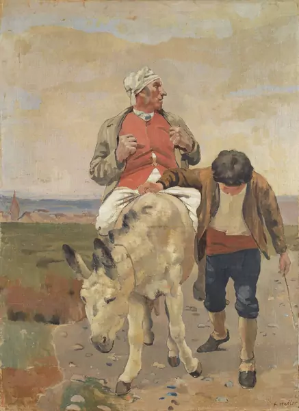 Ferdinand Hodler — Müller, Sohn und Esel — Galerie Kornfeld