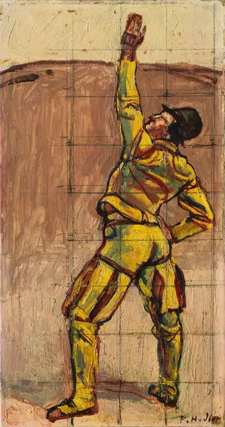 Ferdinand Hodler — Einstimmigkeit – Schwörender Hannoveraner — Galerie Kornfeld