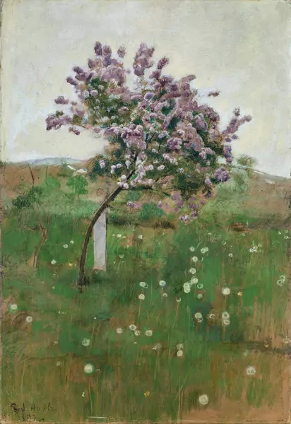 Ferdinand Hodler — Fliederbäumchen — Galerie Kornfeld