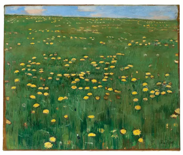 Ferdinand Hodler — Die Blumenwiese — Galerie Kornfeld