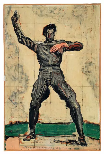 Ferdinand Hodler — Redner – Studie zur «Einmütigkeit» — Galerie Kornfeld