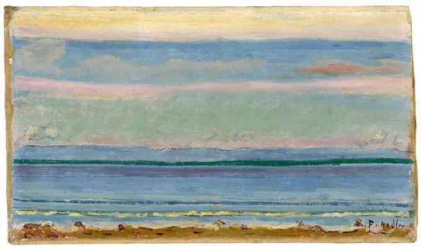 Ferdinand Hodler — Genfersee mit Jura — Galerie Kornfeld