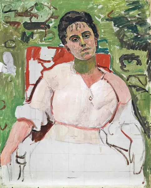 Ferdinand Hodler — Portrait de Madame Clémence Meynet Foudral — Galerie Kornfeld