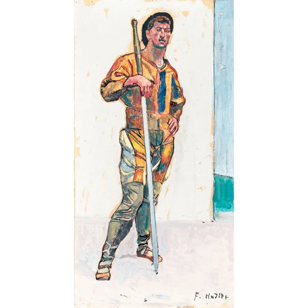 Ferdinand Hodler — LANDSKNECHT MIT SCHWERT LANSQUENET WITH SWORD