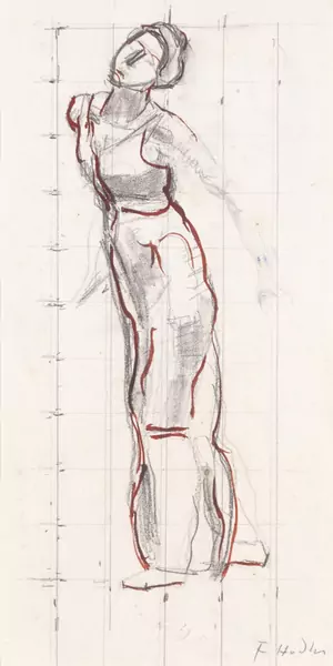 Ferdinand Hodler — Studie zu Blick in die Unendlichkeit (recto/verso)
