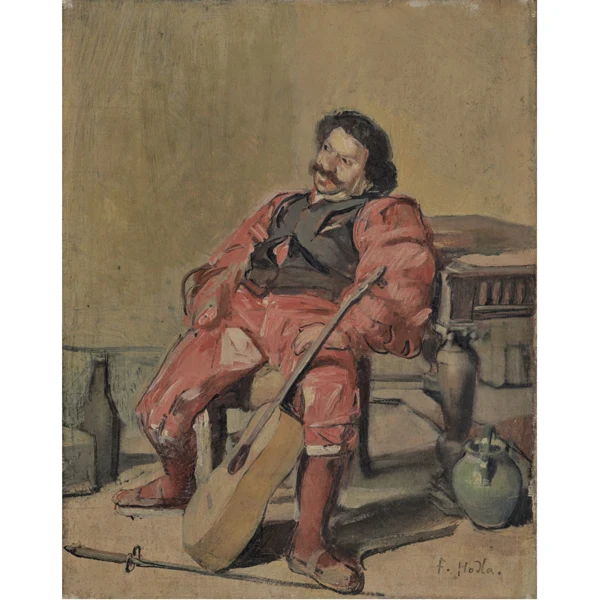 Ferdinand Hodler — SITZENDER MANN MIT GITARRESITTING MAN WITH GUITAR