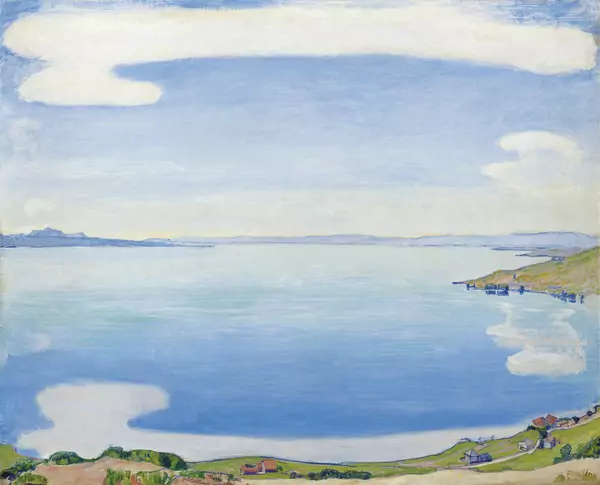 Ferdinand Hodler — GENFERSEE VON CHEXBRES AUSLAKE GENEVA FROM CHEXBRES