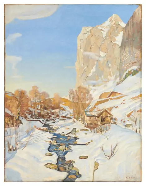 Ferdinand Hodler — Winterlandschaft mit Wetterhorn